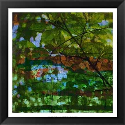 Framed Abstract Leaf Study IV Print