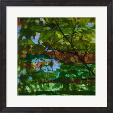 Framed Abstract Leaf Study IV Print