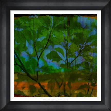 Framed Abstract Leaf Study V Print
