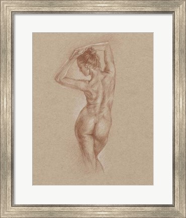 Framed Standing Figure Study I Print