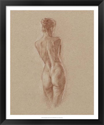 Framed Standing Figure Study II Print