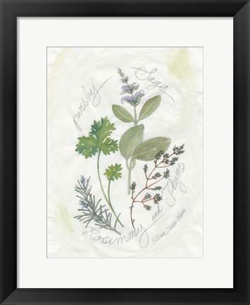 Framed Parsley &amp; Sage Print