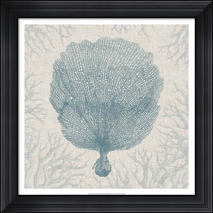 Framed Coral Motif III Print