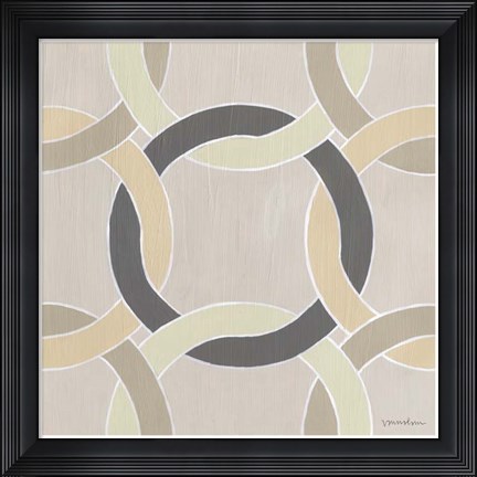 Framed Non-Embellished Deco Stitch I Print