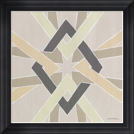 Framed Non-Embellished Deco Stitch III Print