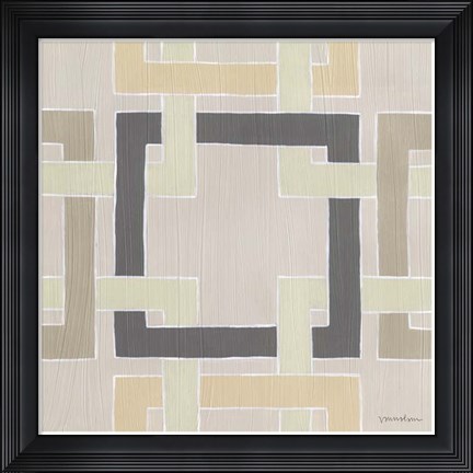 Framed Non-Embellished Deco Stitch IV Print