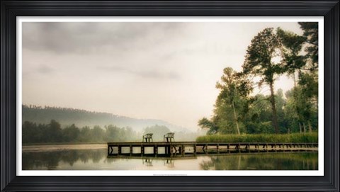 Framed Two Green Chairs Print