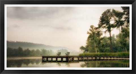 Framed Two Green Chairs Print