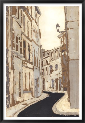 Framed Non-Embellished Streets of Paris II Print