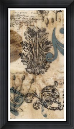 Framed Encaustic Ephemera II Print