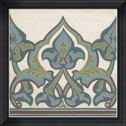 Framed Non-Embellished Persian Frieze I Print