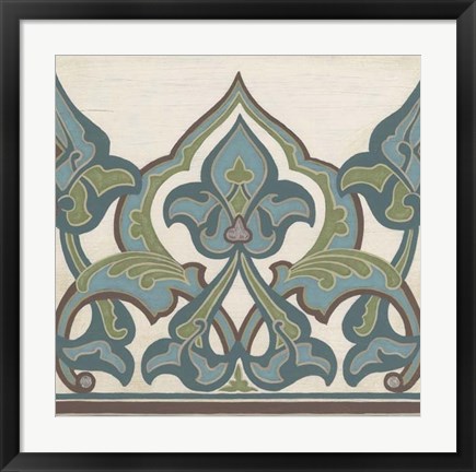 Framed Non-Embellished Persian Frieze I Print