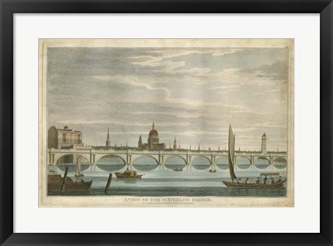 Framed Waterloo Bridge Print