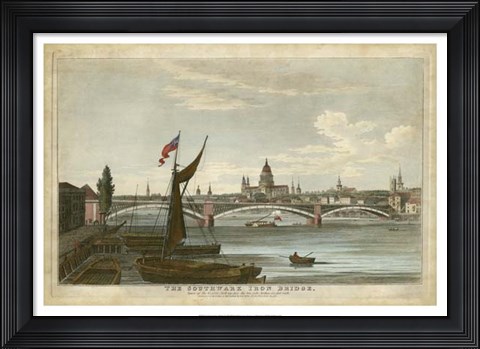Framed Southwark Iron Bridge Print