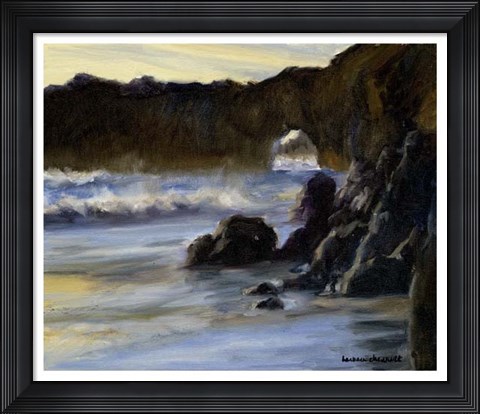 Framed Sunset on Santa Cruz Print