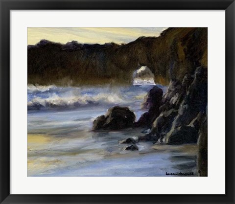 Framed Sunset on Santa Cruz Print