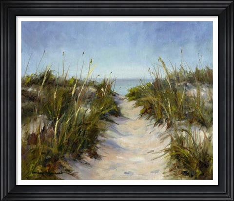 Framed Seagrass and Sand Print