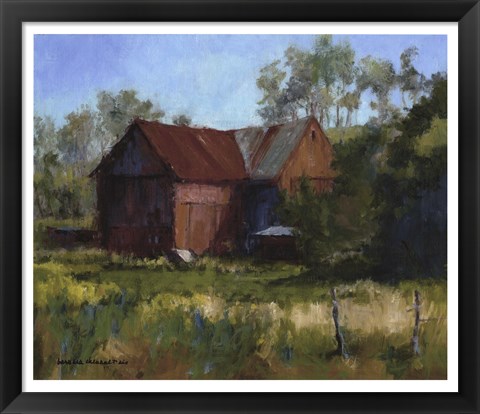 Framed Amish Country Barn Print