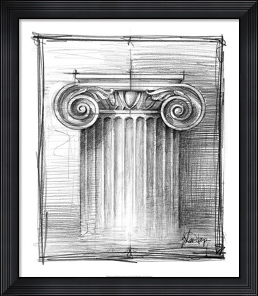 Framed Non-Embellished Decorative Ornament III Print