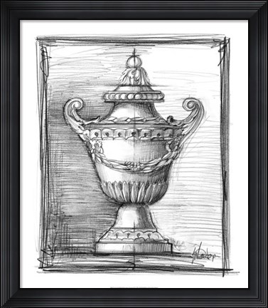 Framed Non-Embellished Decorative Ornament IV Print