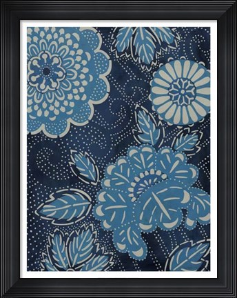 Framed Indigo Constellation I Print