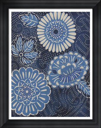 Framed Indigo Constellation II Print