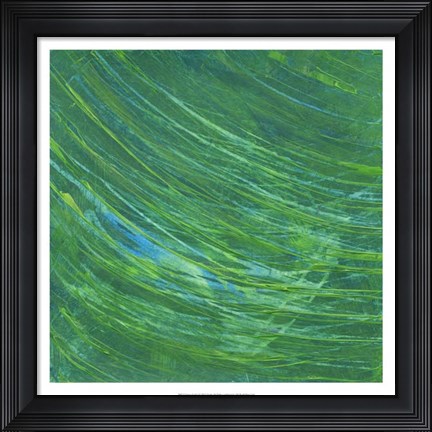 Framed Green Earth I Print