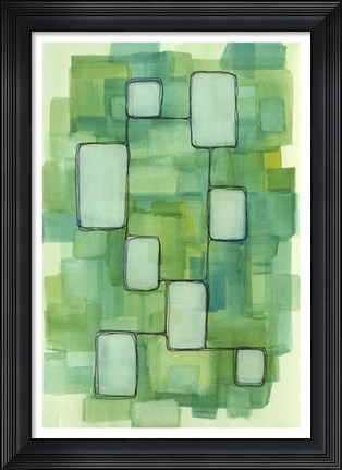 Framed Meadow Light I Print