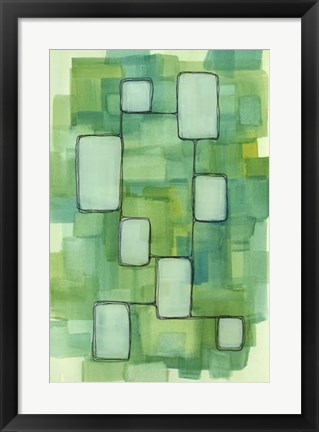 Framed Meadow Light I Print