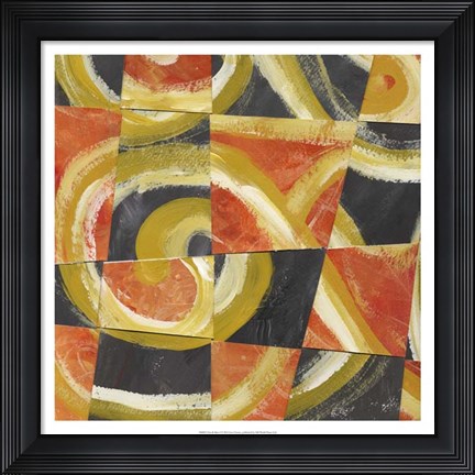 Framed Fire &amp; Slate I Print