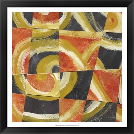 Framed Fire &amp; Slate I Print