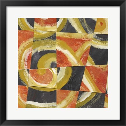 Framed Fire &amp; Slate I Print