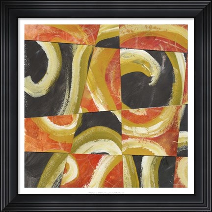 Framed Fire &amp; Slate II Print