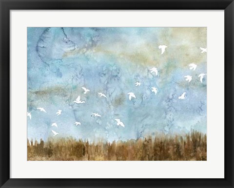 Framed Birds in Flight I Print