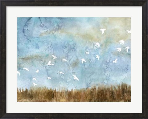 Framed Birds in Flight I Print