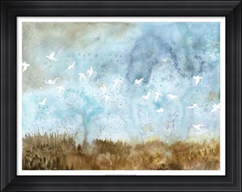 Framed Birds in Flight II Print
