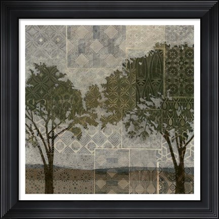 Framed Patterned Arbor I Print