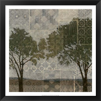 Framed Patterned Arbor I Print