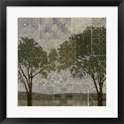 Framed Patterned Arbor I Print