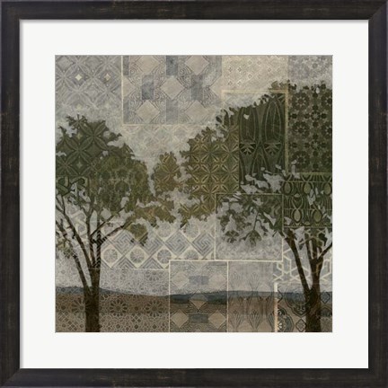 Framed Patterned Arbor I Print