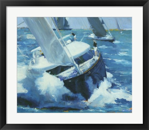 Framed White Water Print