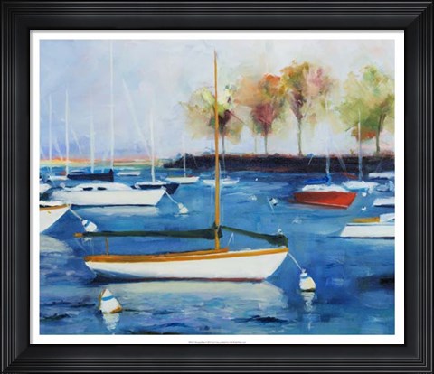 Framed Mooring Basin Print
