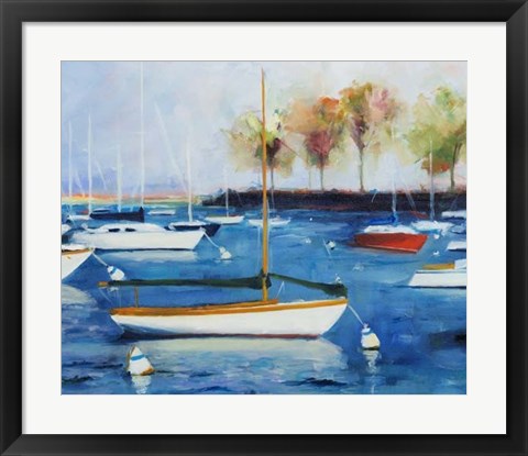 Framed Mooring Basin Print