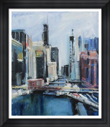 Framed River View Print