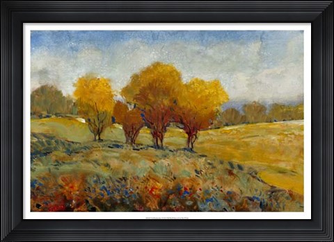 Framed Vivid Brushstrokes I Print