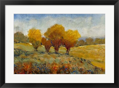 Framed Vivid Brushstrokes I Print