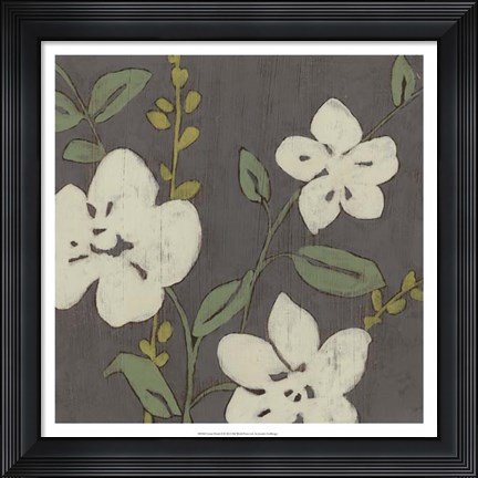 Framed Cream Florals II Print