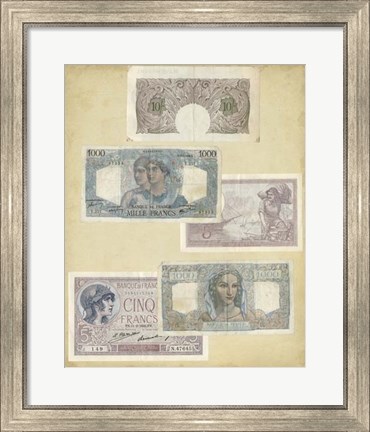 Framed Antique Currency II Print