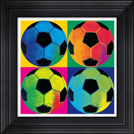 Framed Ball Four-Soccer Print