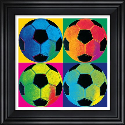 Framed Ball Four-Soccer Print